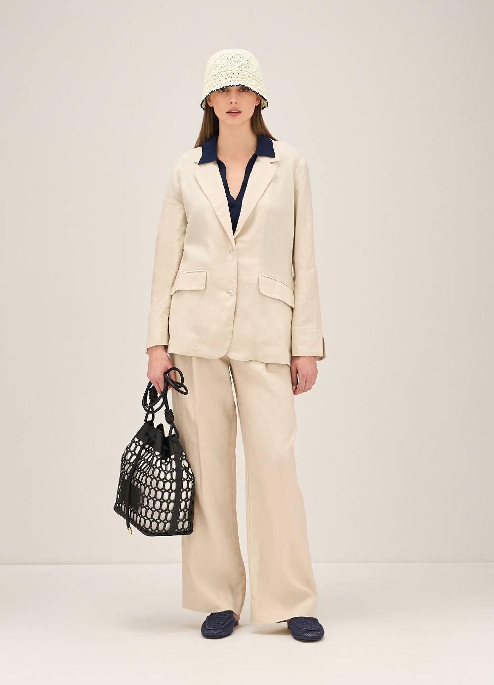 LES COPAINSGiacca a camicia in lino