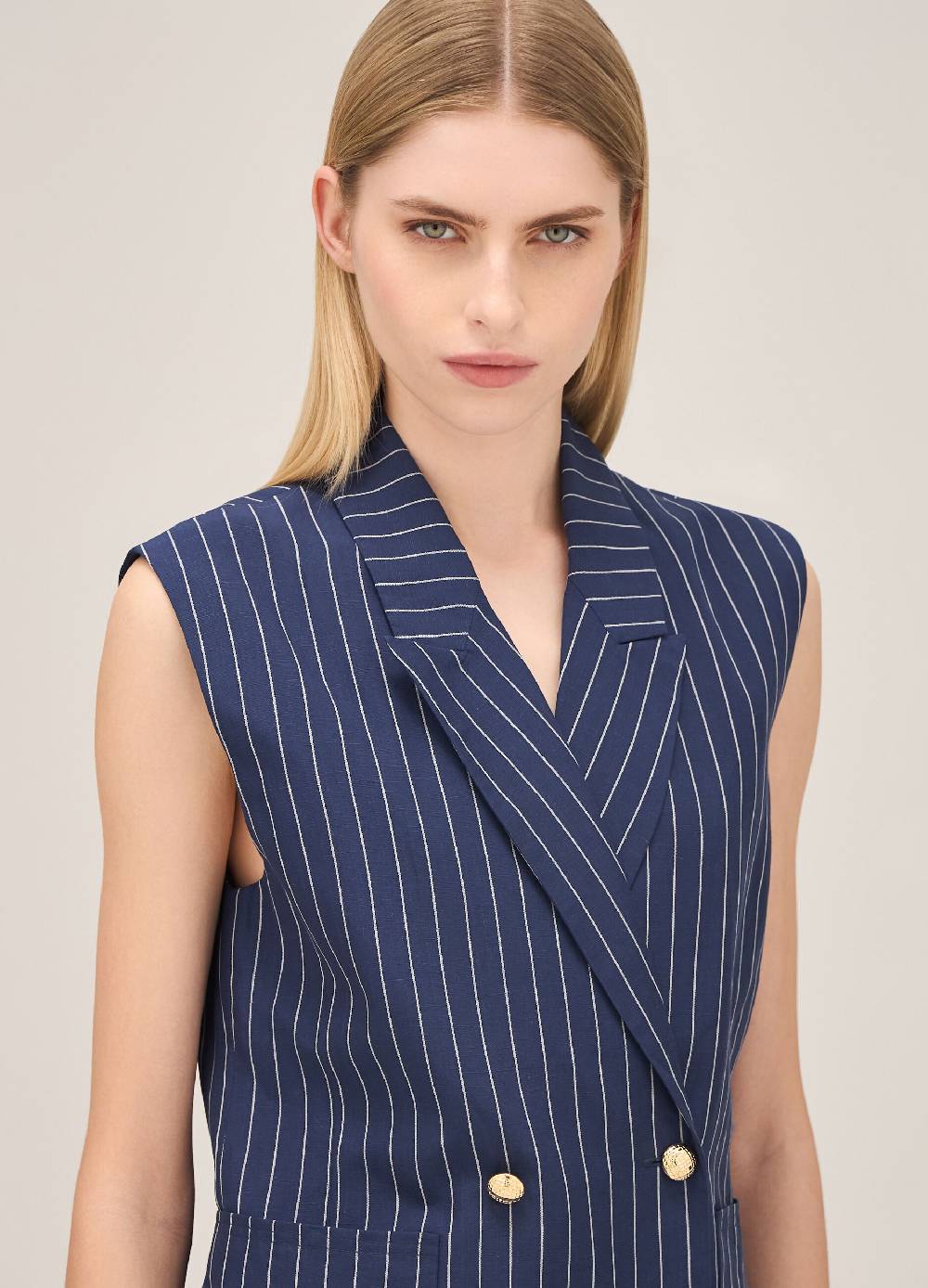 LES COPAINSGilet Doppiopetto Gessato