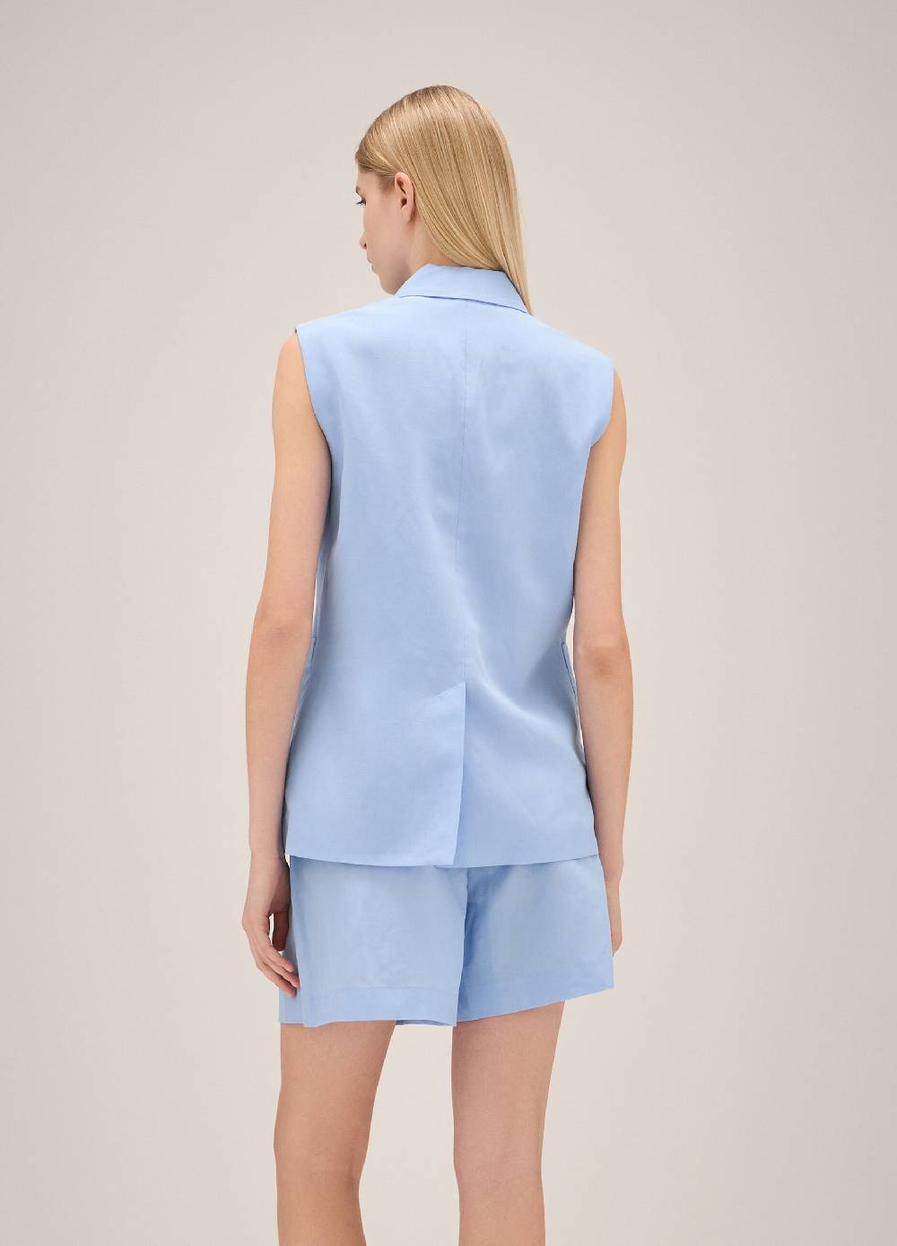 LES COPAINSGilet Doppiopetto In Misto Lino