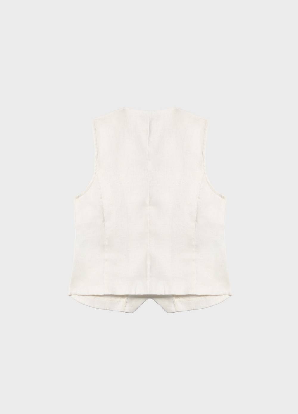 LES COPAINSGilet In Puro Lino