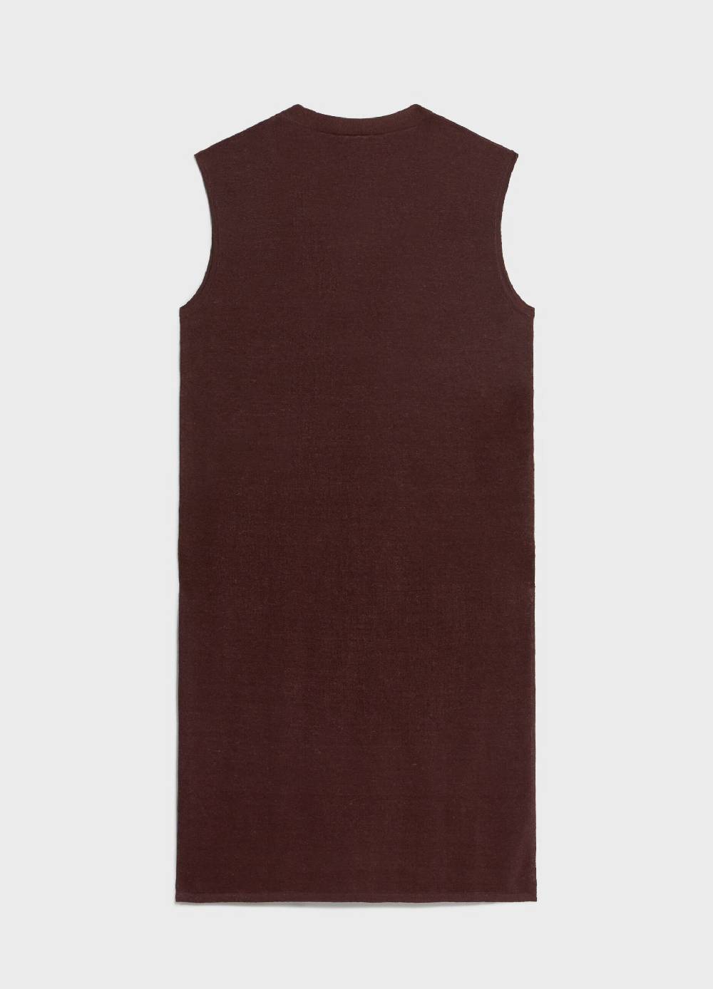 LES COPAINSGilet Lungo Tricot In Misto Lino