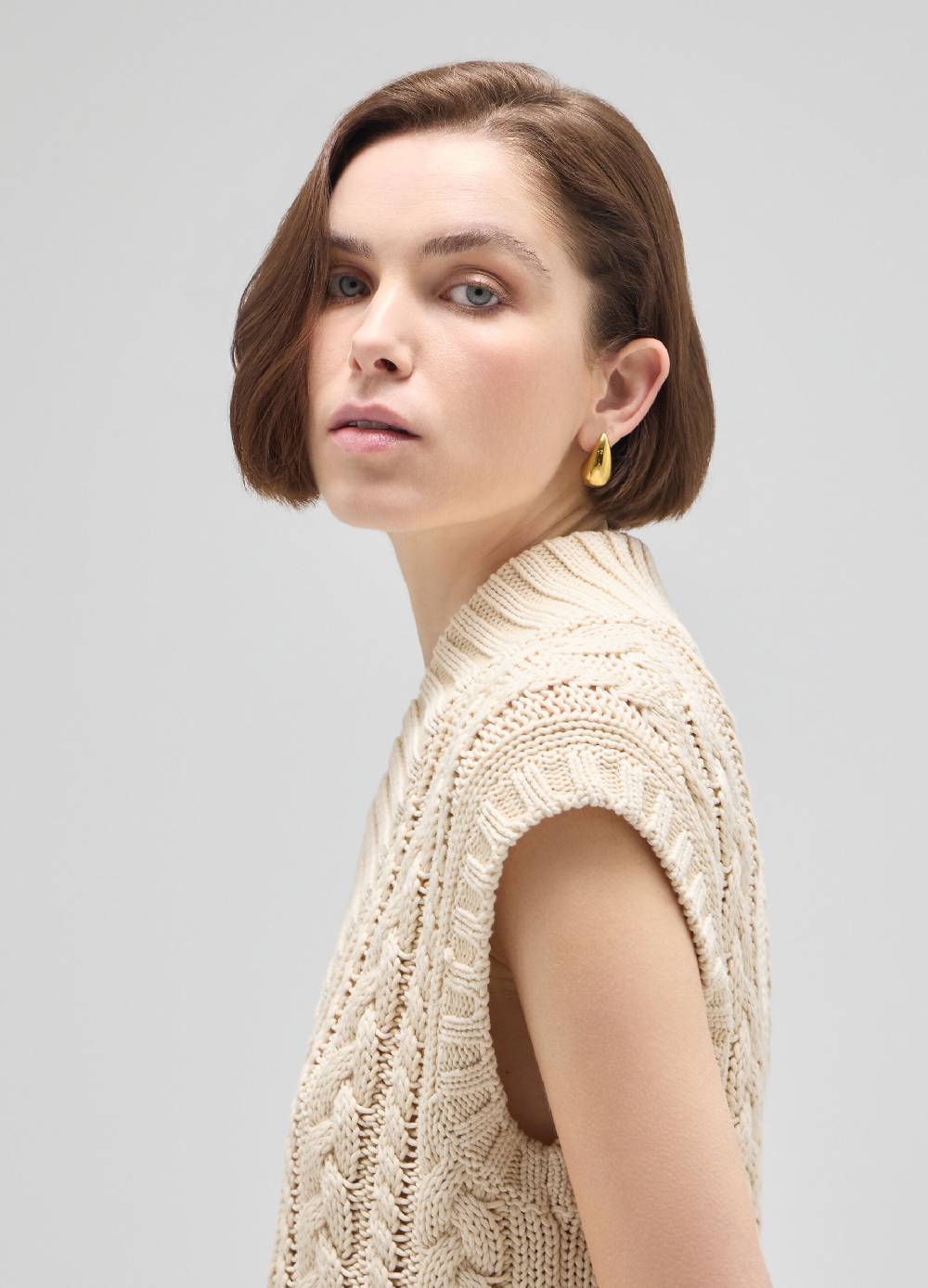 LES COPAINSGilet Tricot A Trecce