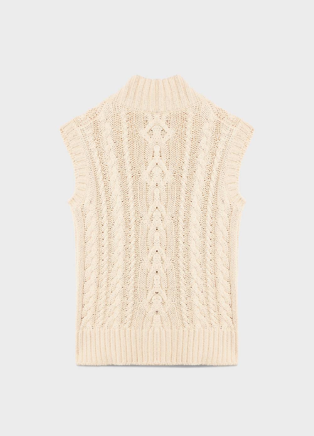 LES COPAINSGilet Tricot A Trecce