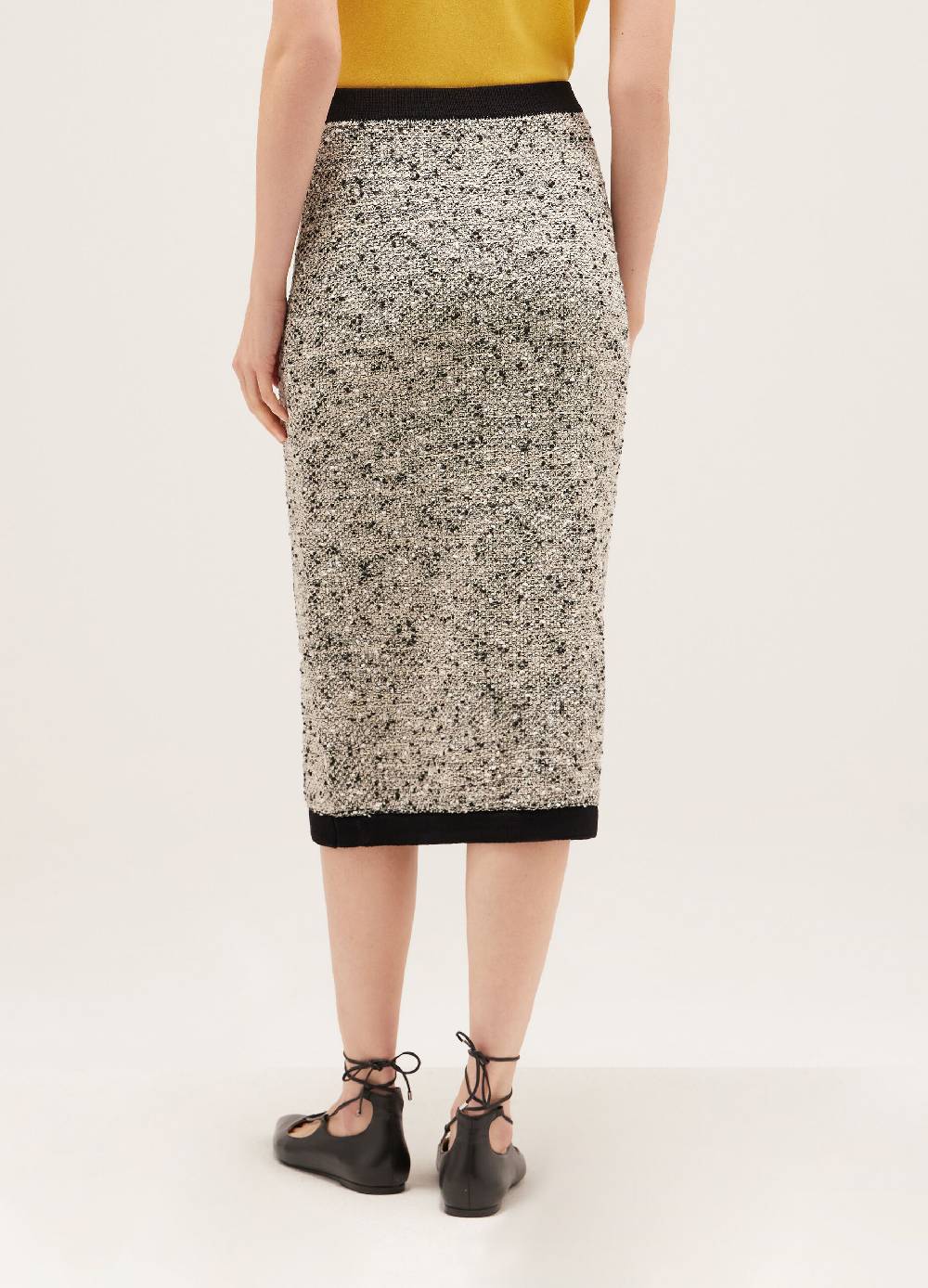 LES COPAINSGonna A Tubino Effetto Bouclé