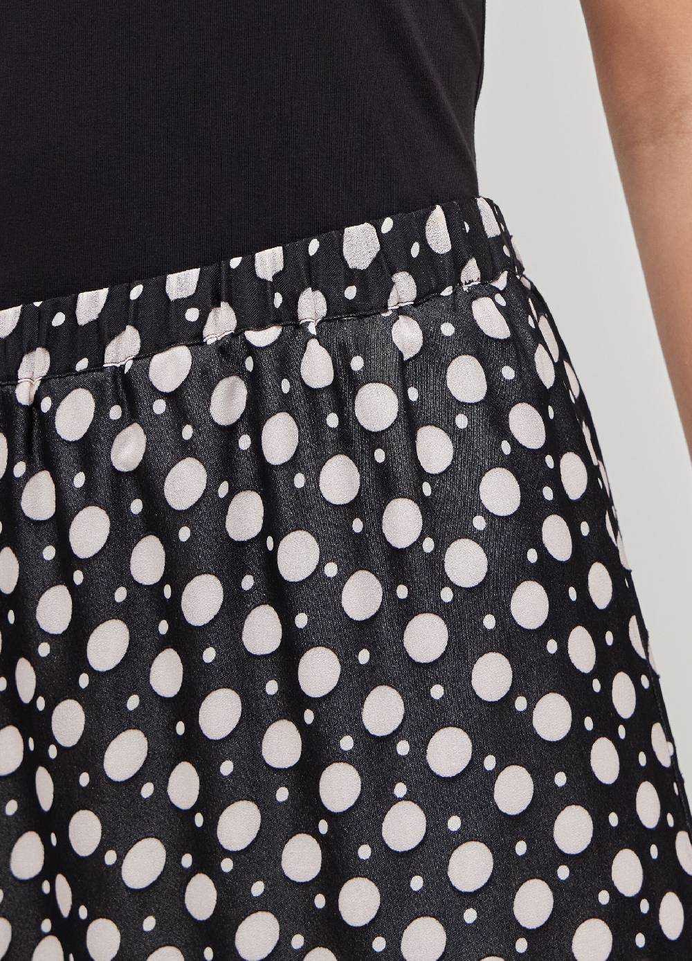 LES COPAINSGonna In Misto Viscosa A Pois