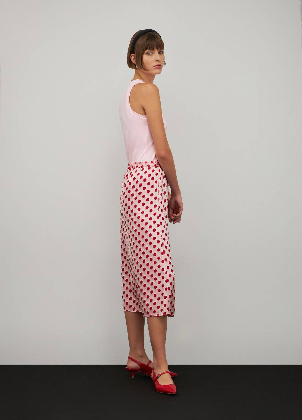 LES COPAINSGonna in misto viscosa a pois