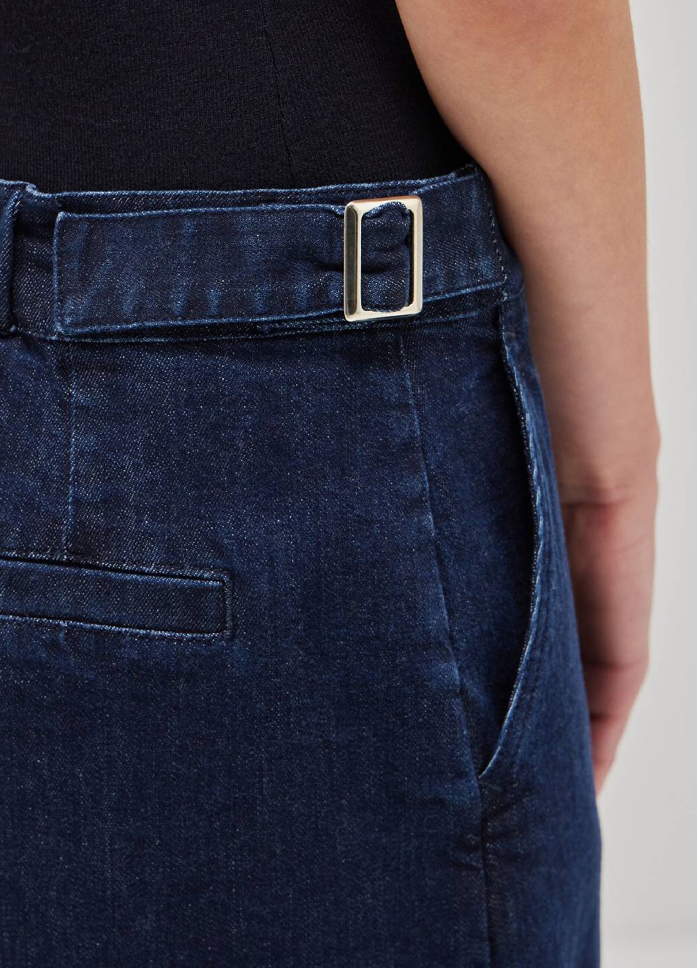 LES COPAINSGonna Lunga Di Jeans Con Spacco