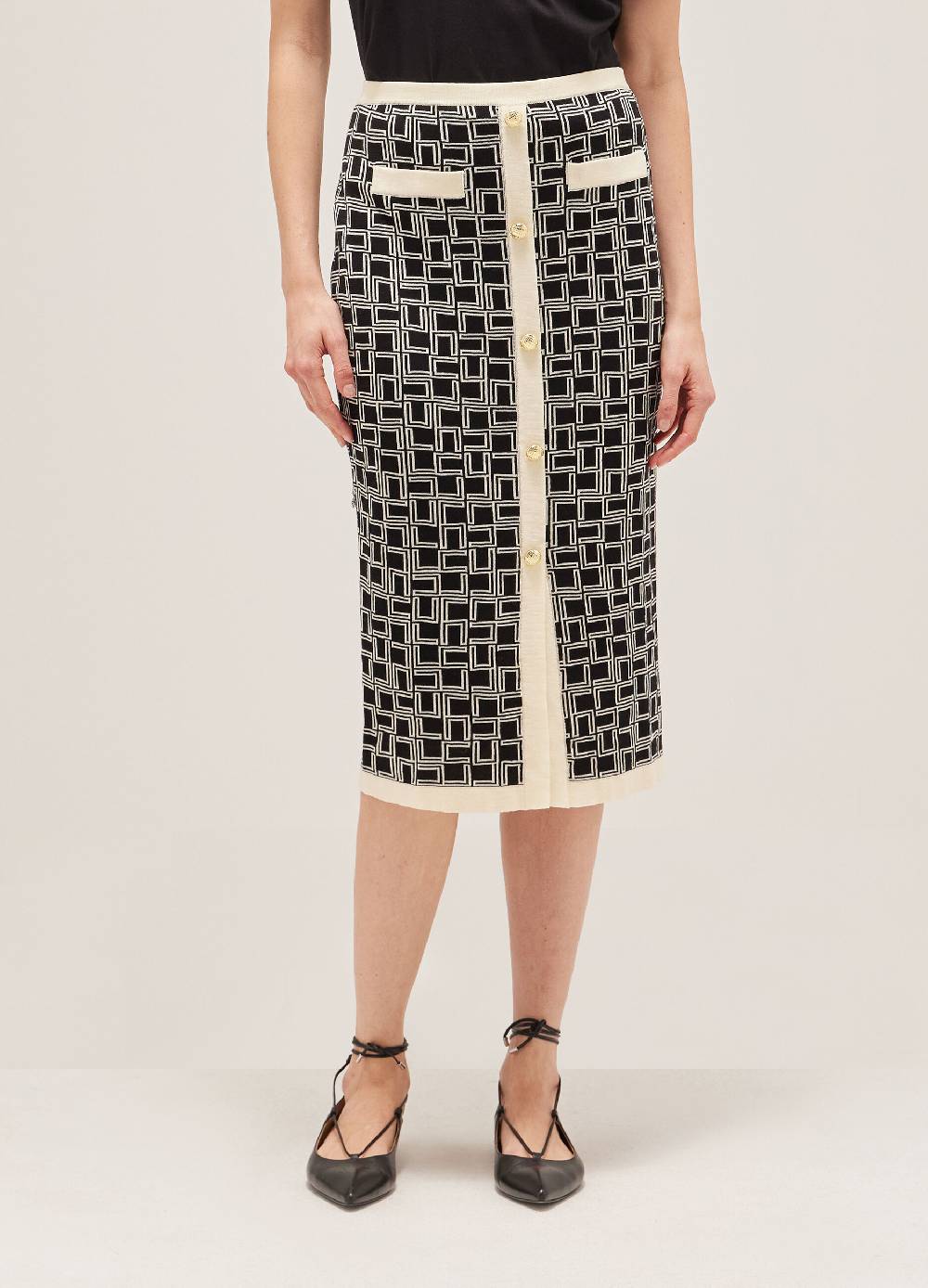 LES COPAINSGonna Midi In Cotone A Fantasia