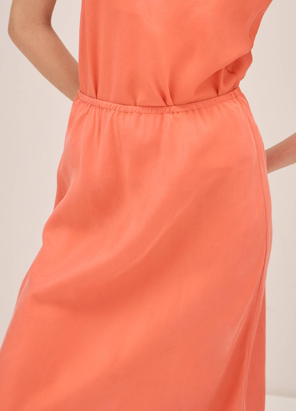 LES COPAINSGonna Midi In Pura Seta