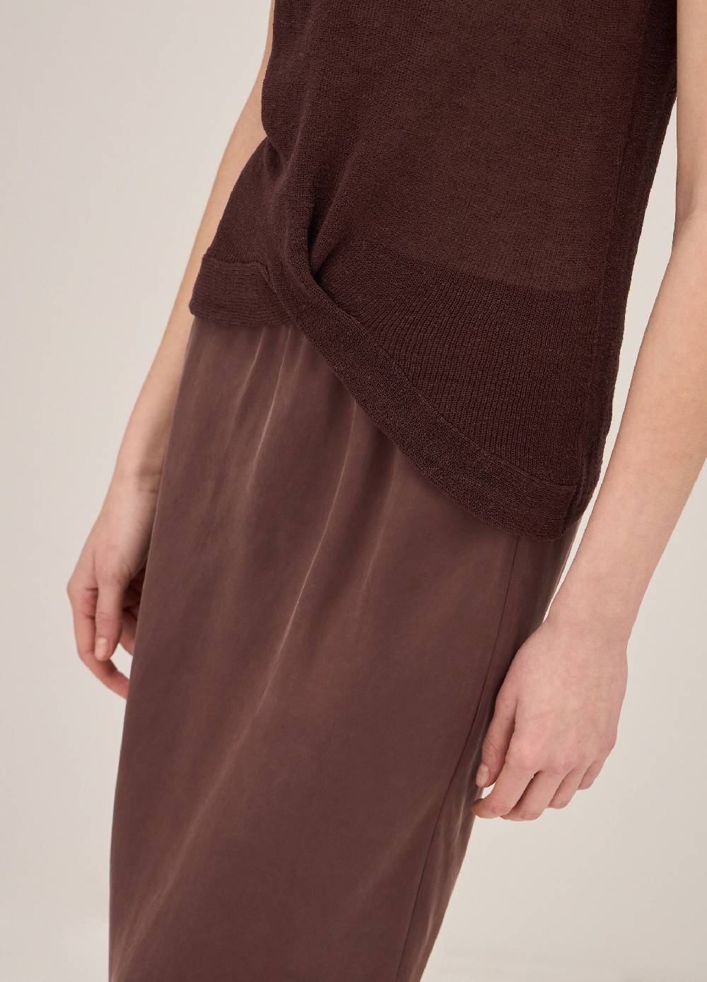 LES COPAINSGonna Midi In Pura Seta