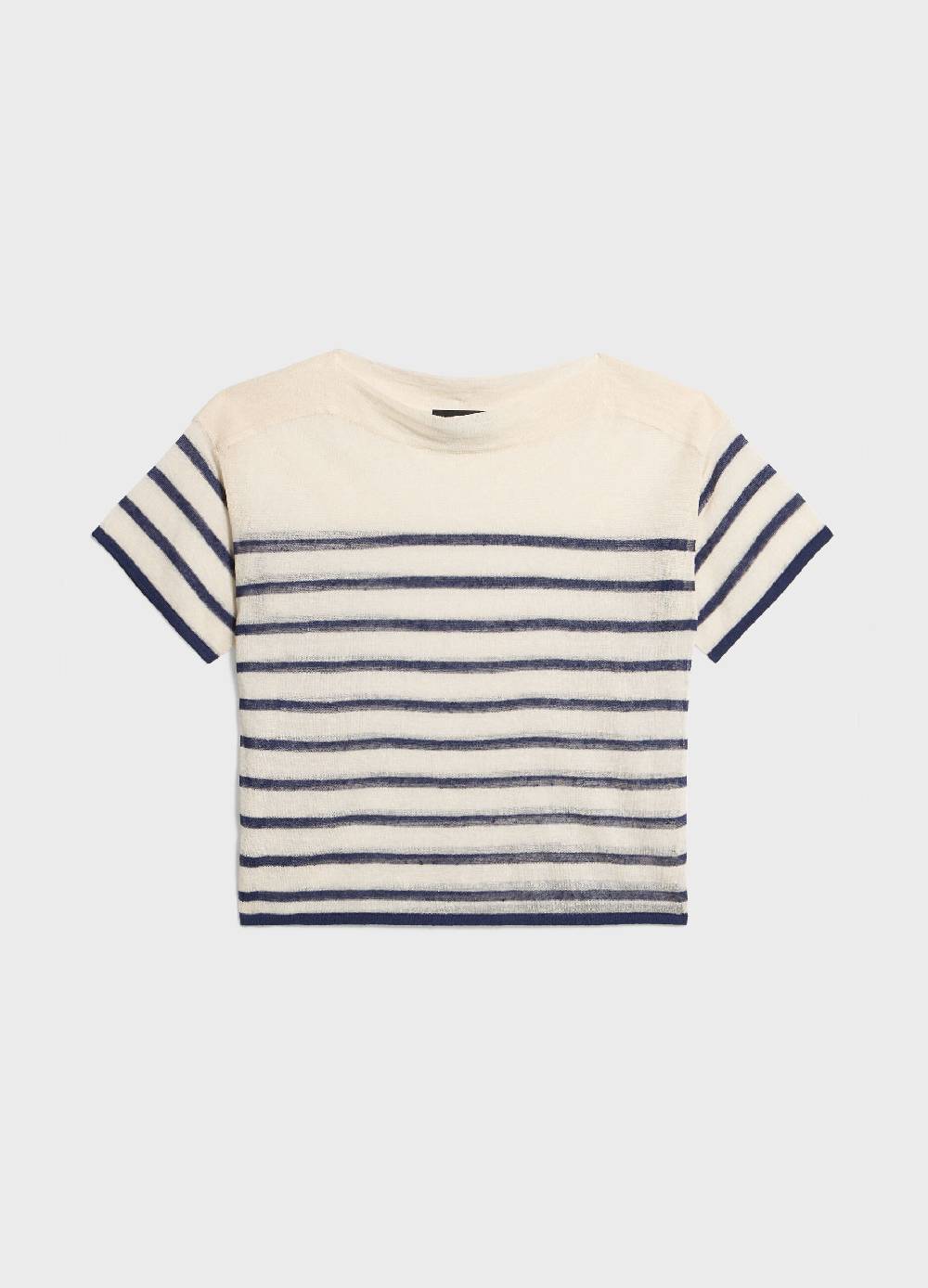 LES COPAINSMaglia Tricot A Righe Misto Lino