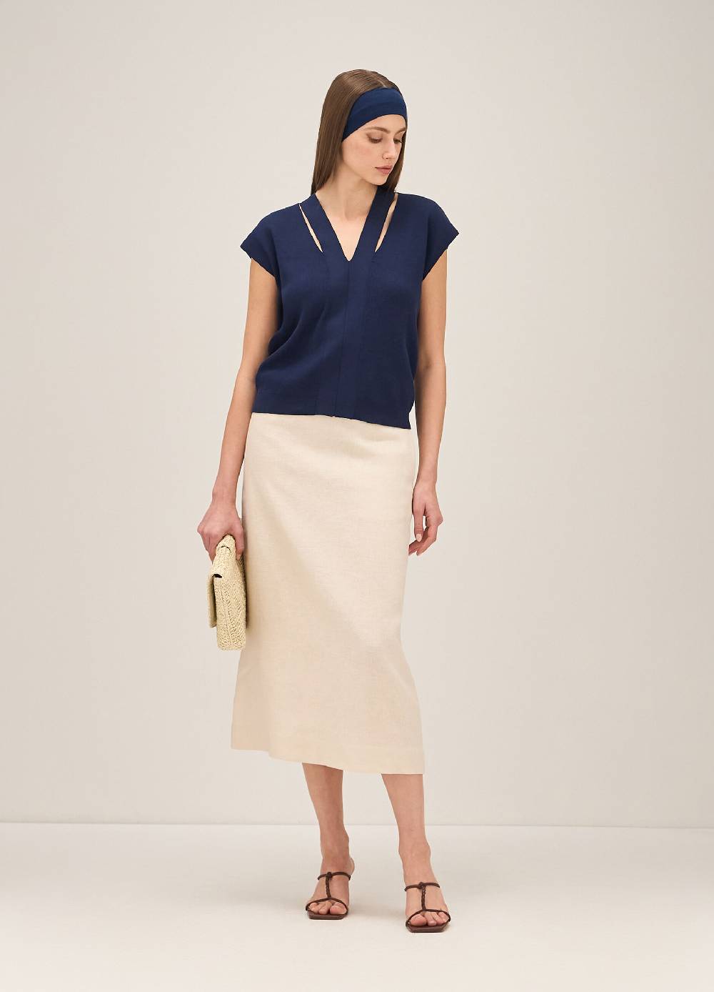 LES COPAINSMaglia tricot con scollo a V