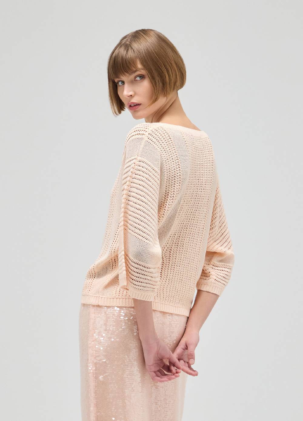 LES COPAINSMaglia Tricot Effetto Traforato