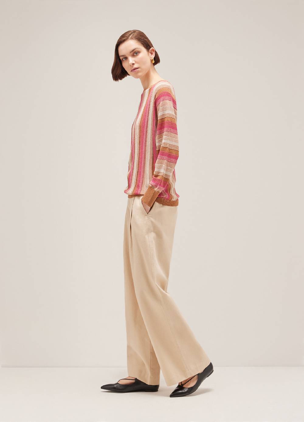 LES COPAINSMaglione tricot a righe