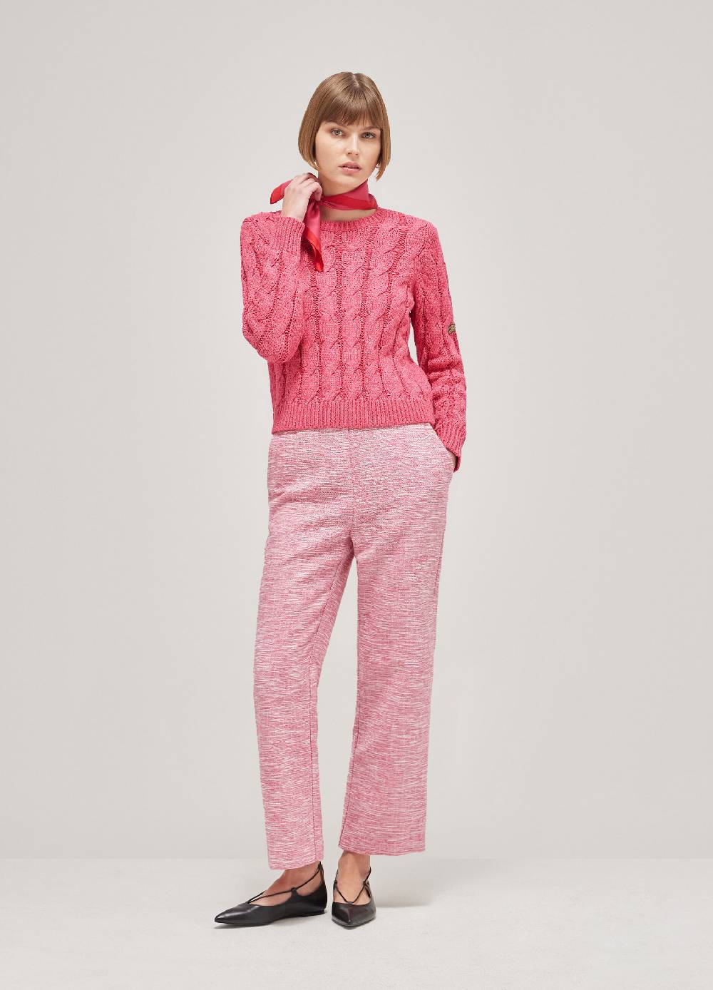 LES COPAINSMaglione tricot a trecce