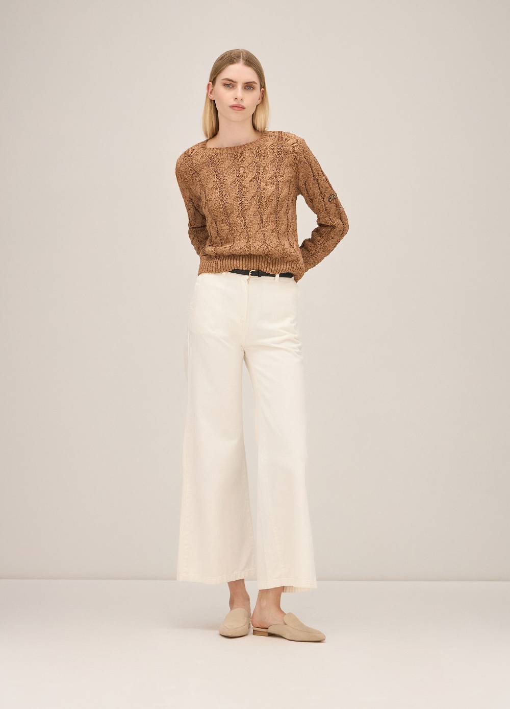 LES COPAINSMaglione tricot a trecce