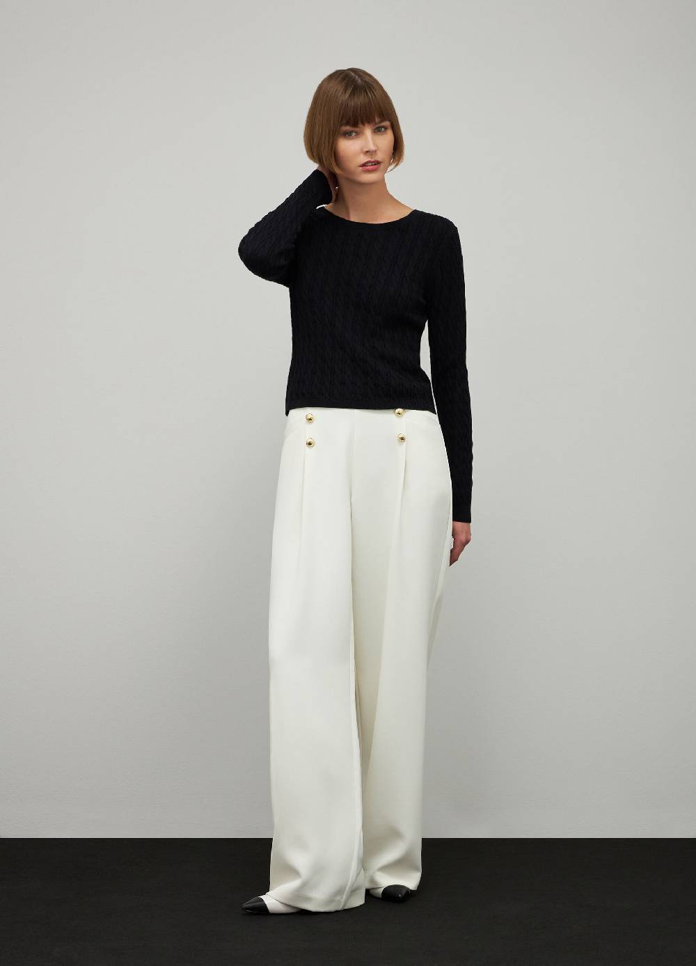 LES COPAINSMaglione tricot in cotone e seta