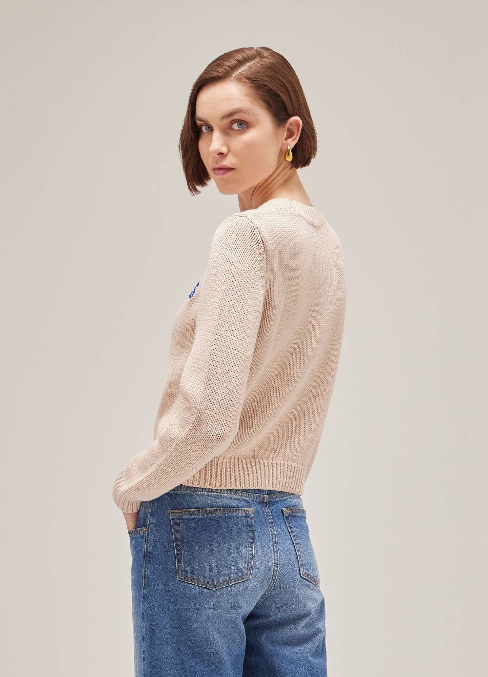 LES COPAINSMaglione Tricot In Puro Cotone