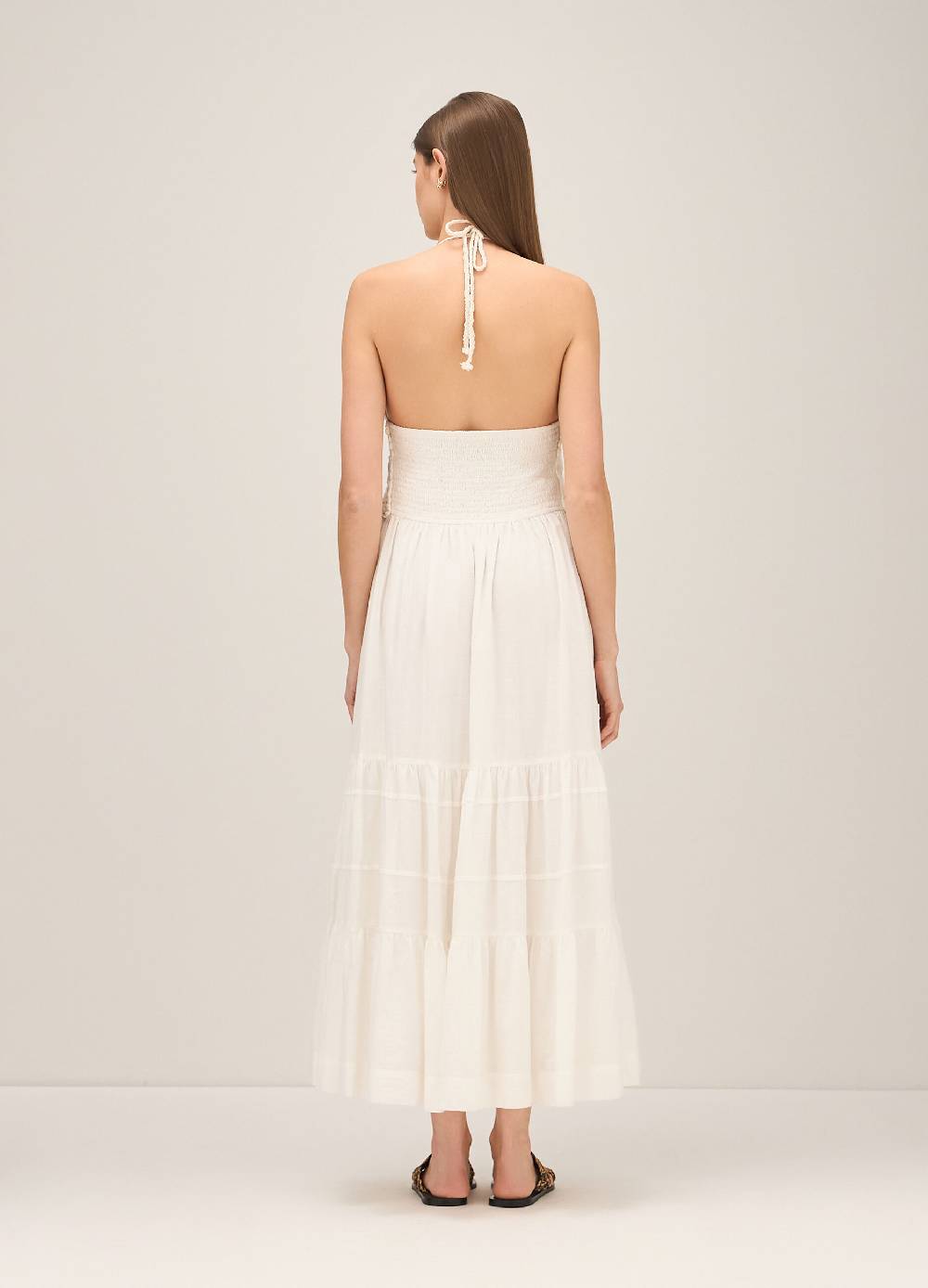 LES COPAINSMaxi Abito Con Macramé