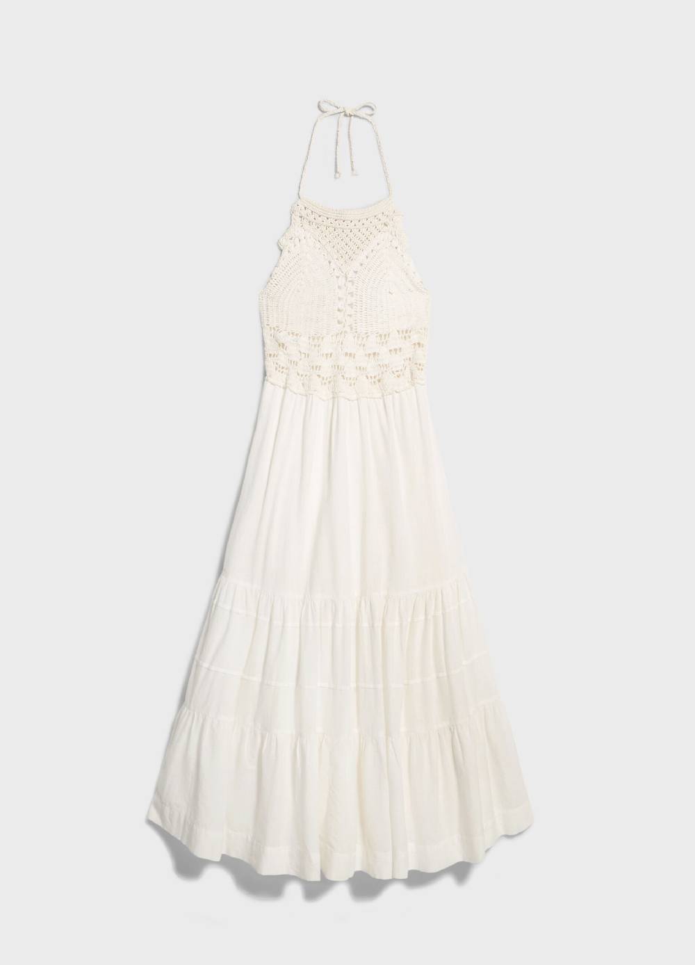 LES COPAINSMaxi Abito Con Macramé