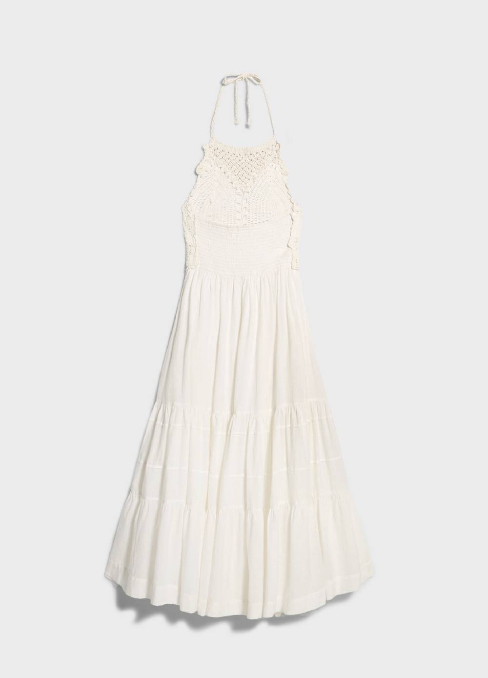 LES COPAINSMaxi Abito Con Macramé