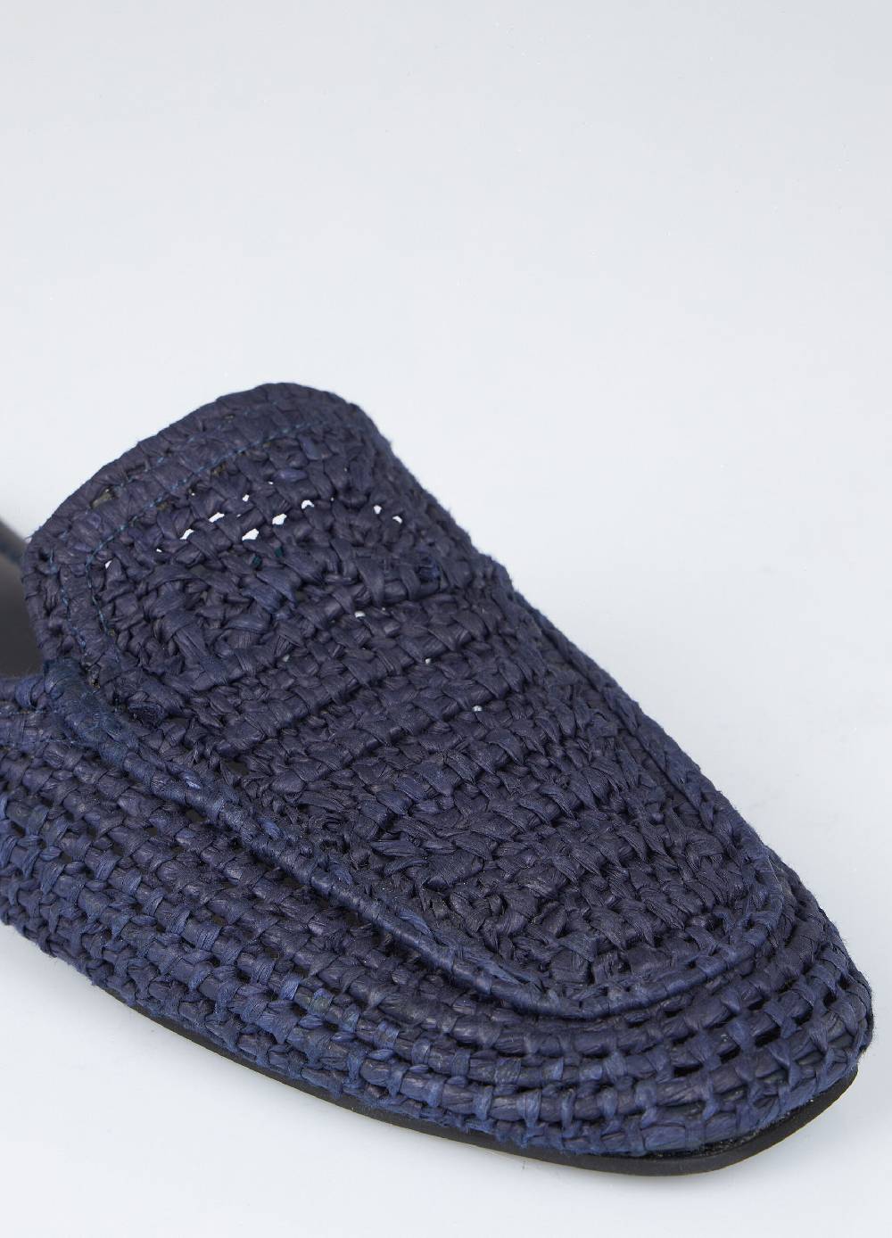 LES COPAINSMule Mocassino In Rafia Intrecciata