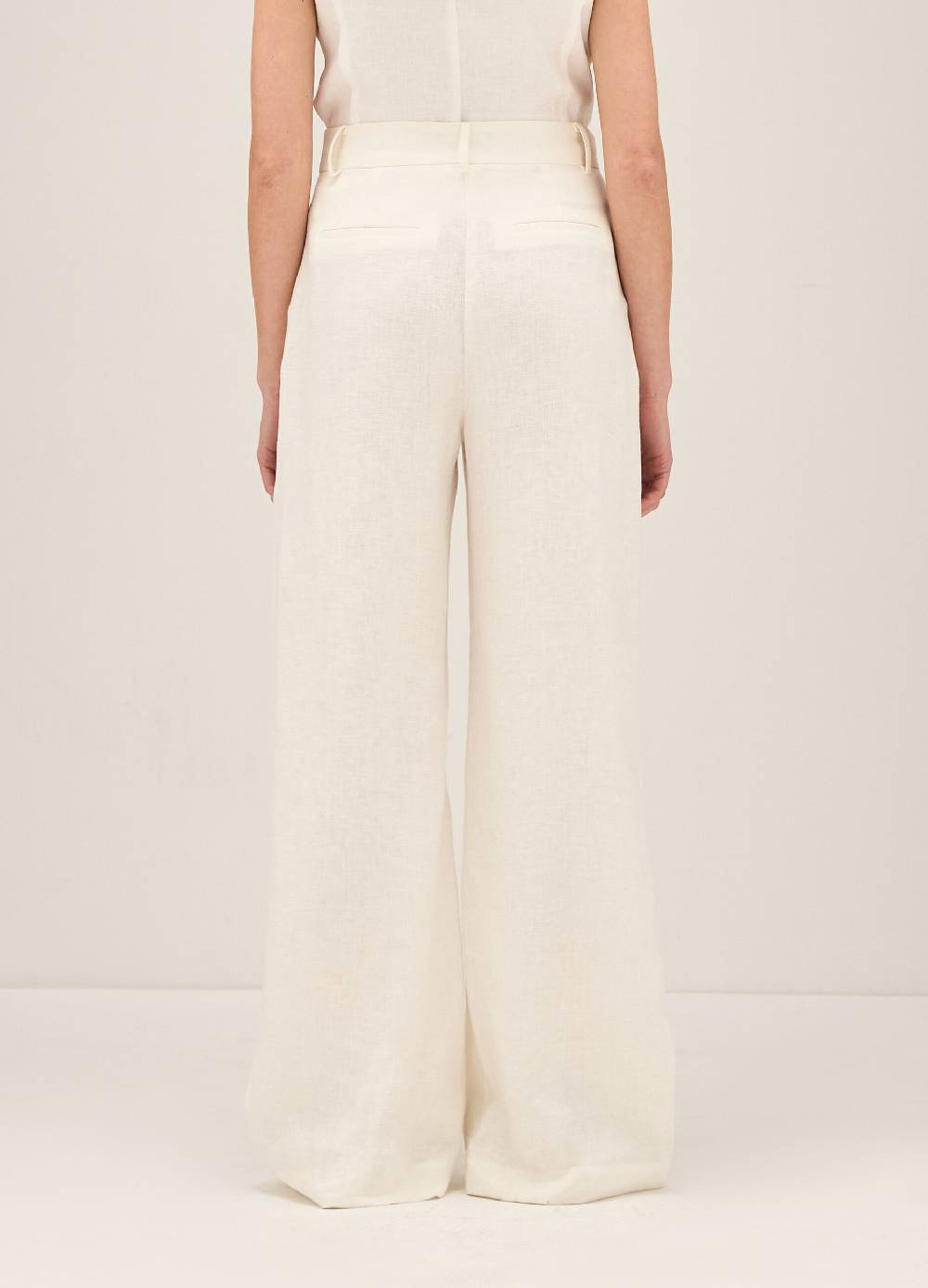 LES COPAINSPantaloni A Gamba Larga In Lino