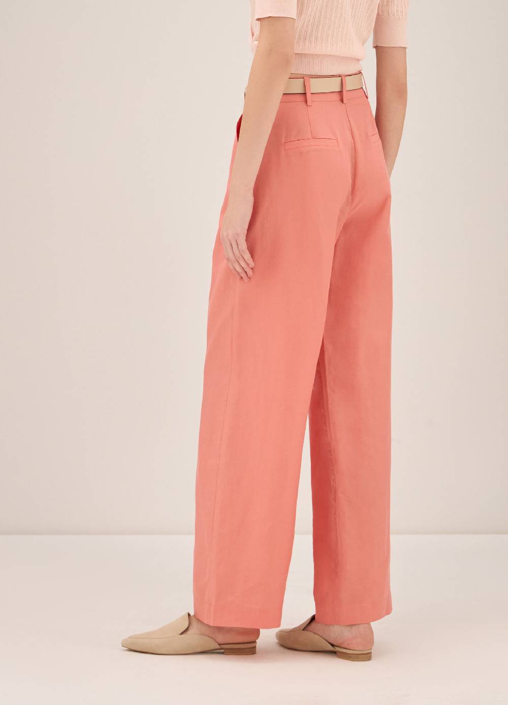 LES COPAINSPantaloni In Lyocell E Lino