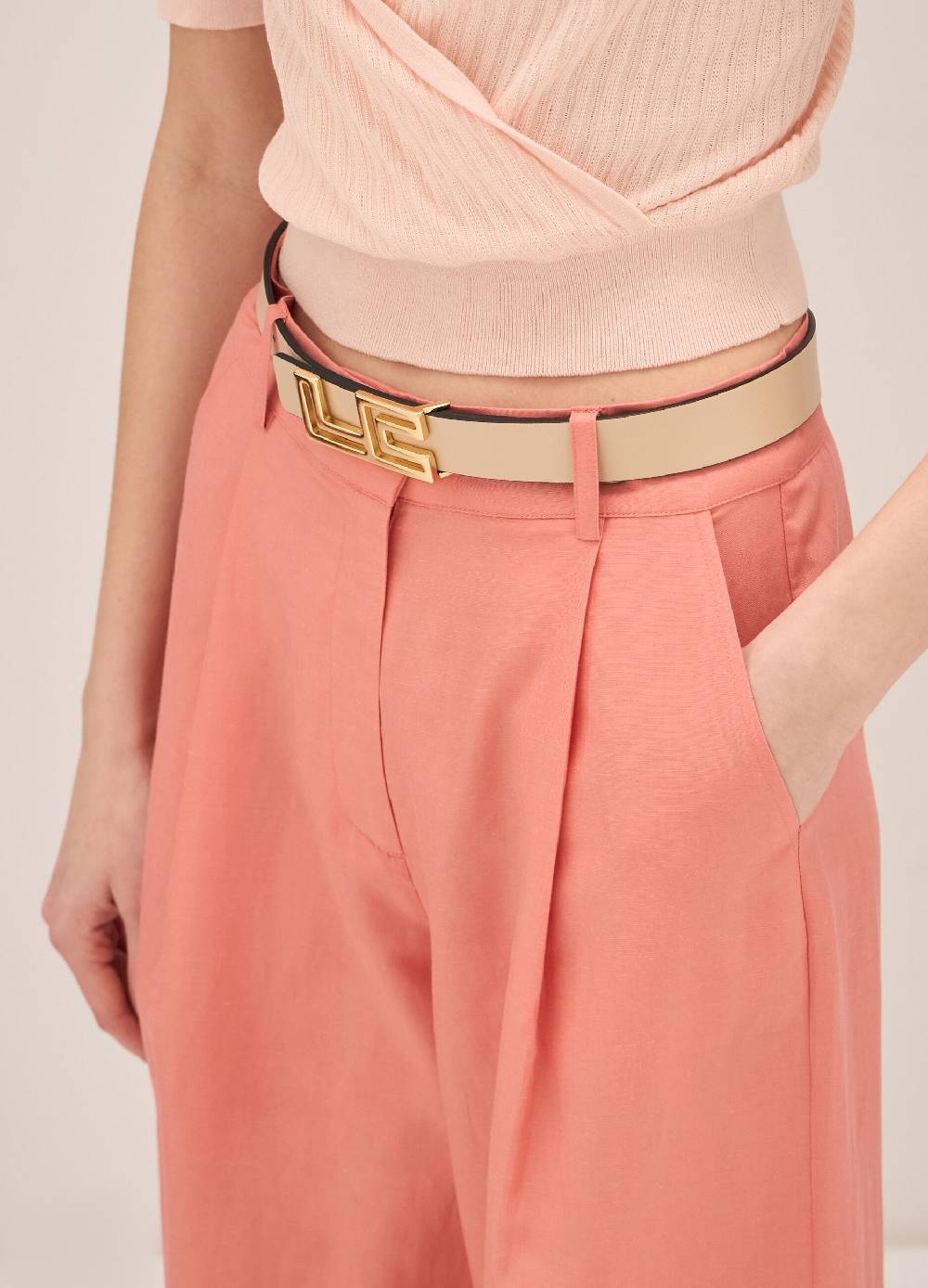 LES COPAINSPantaloni In Lyocell E Lino