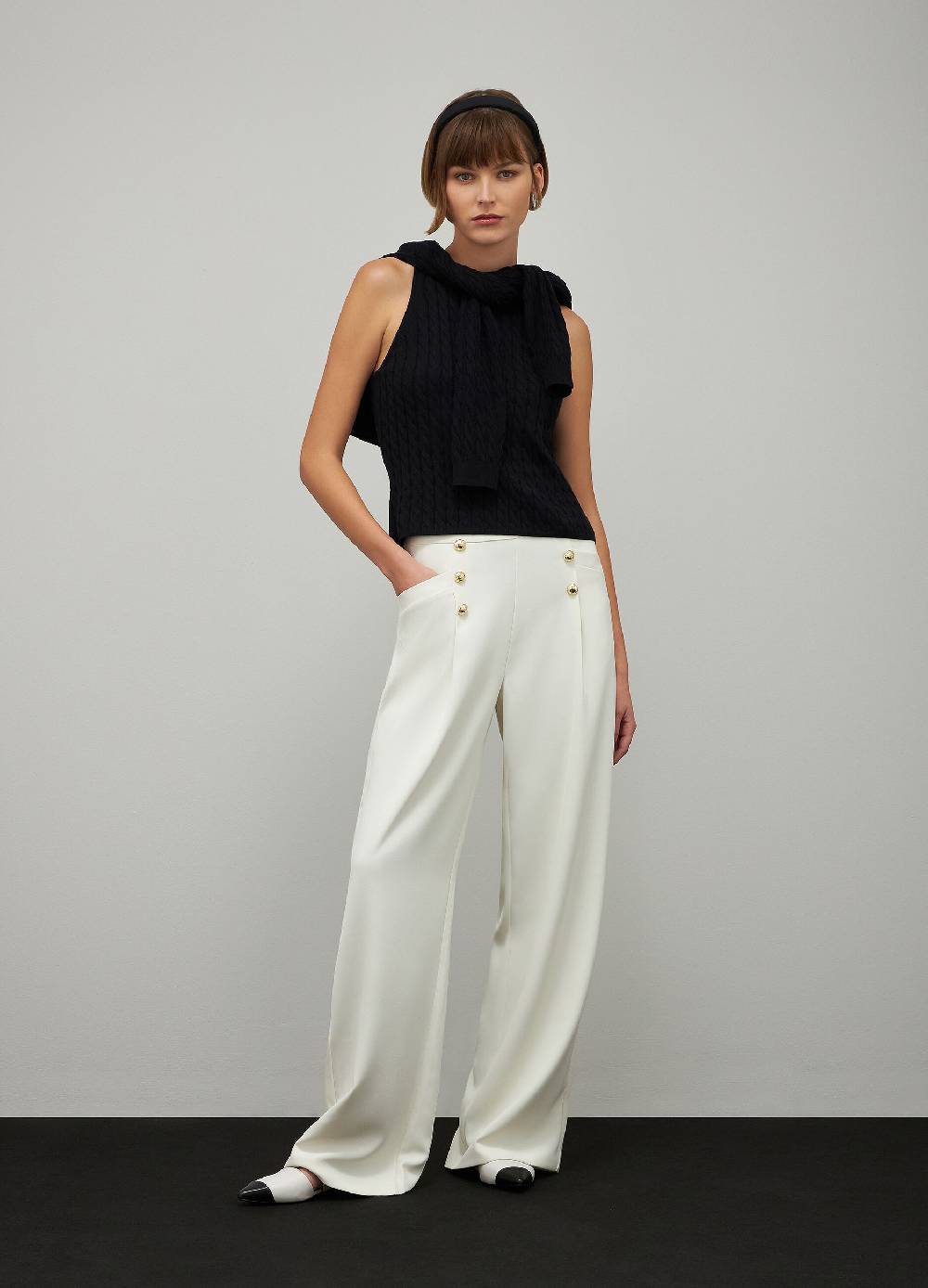 LES COPAINSPantaloni palazzo con pince