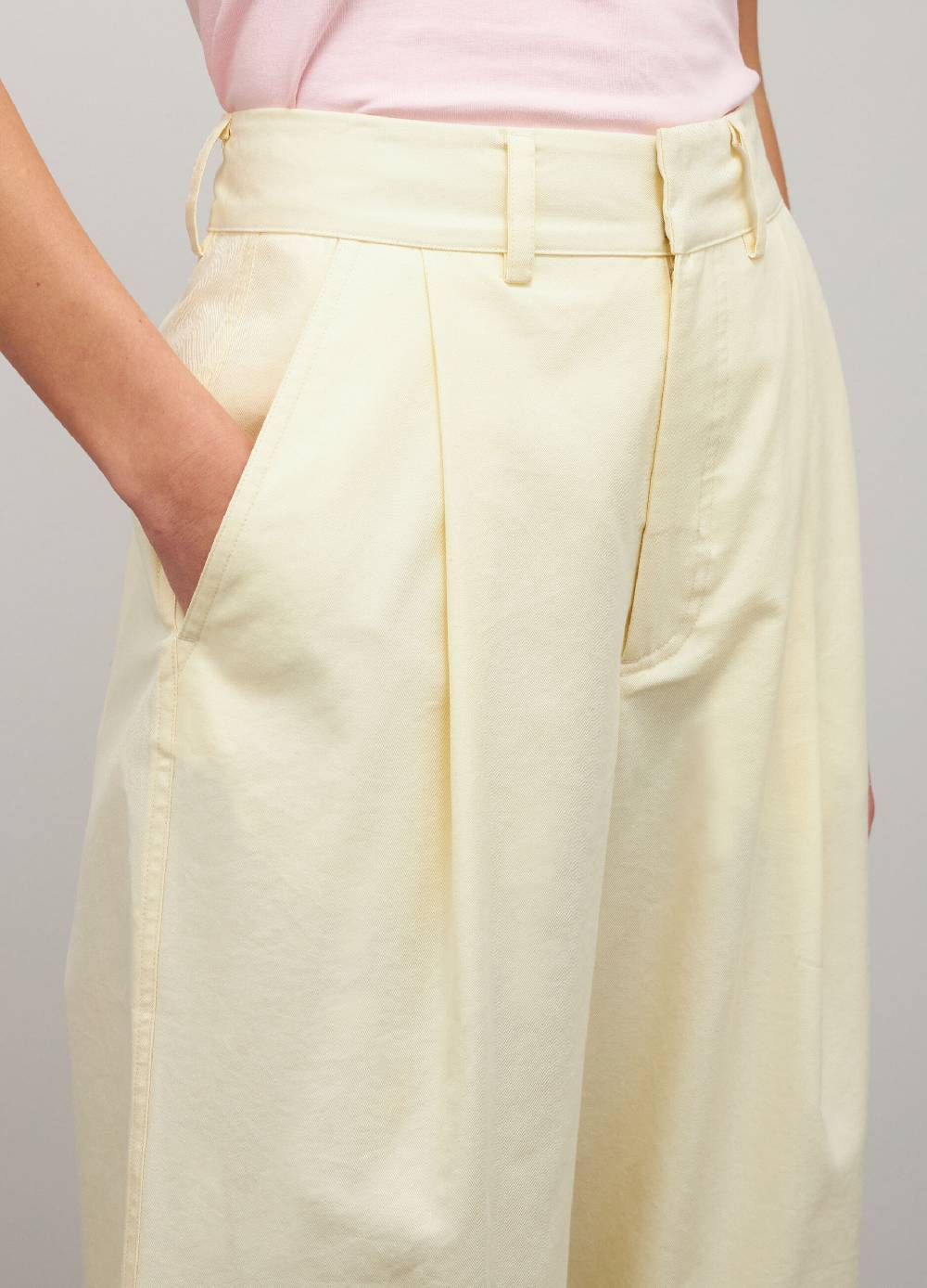 LES COPAINSPantaloni Palazzo In Misto Cotone