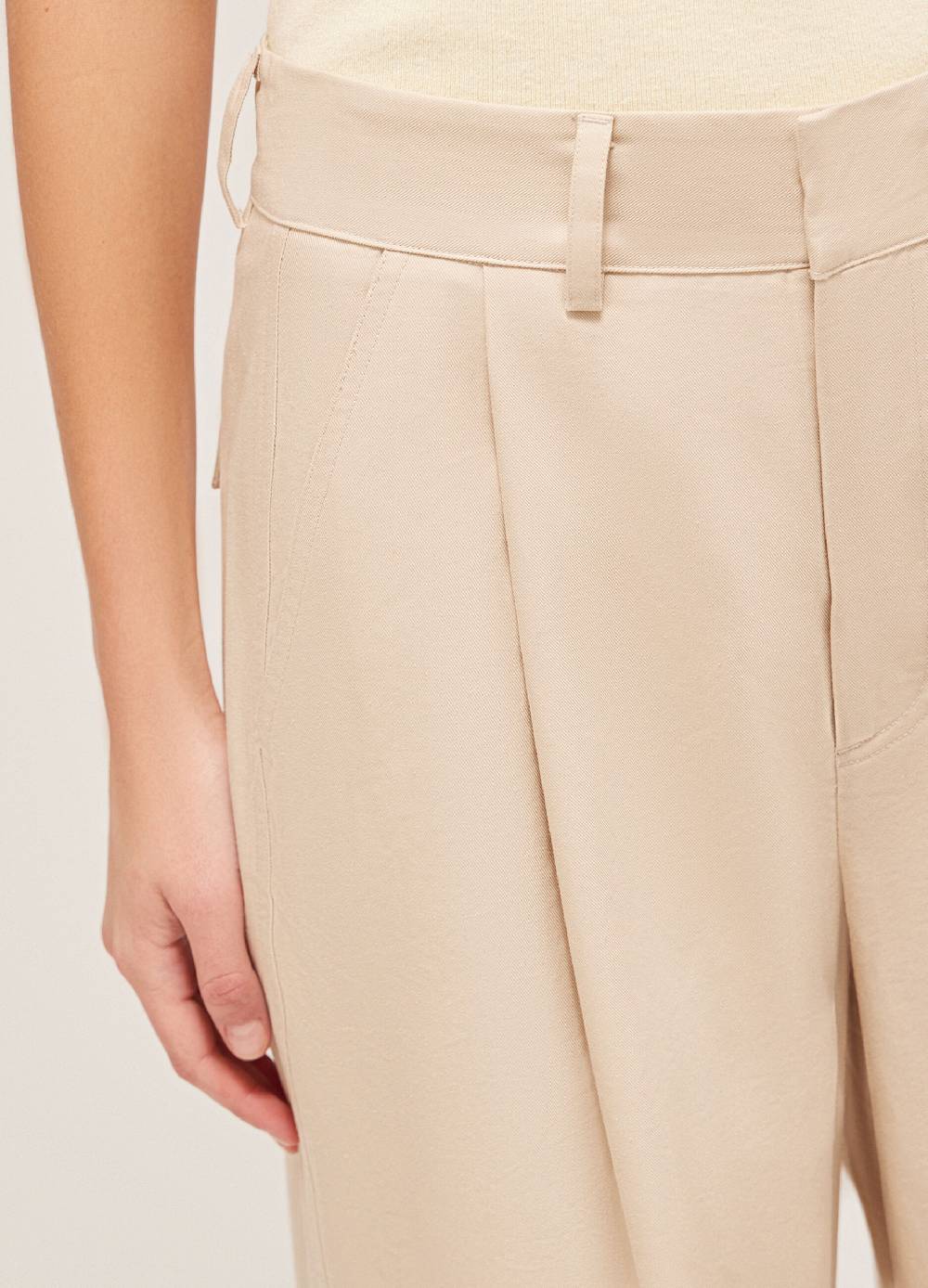 LES COPAINSPantaloni Palazzo In Misto Cotone