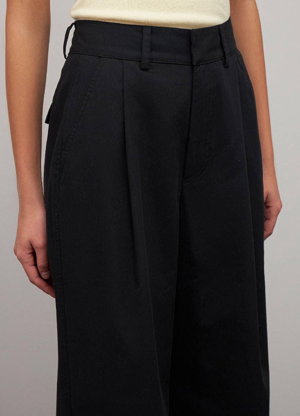 LES COPAINSPantaloni Palazzo In Misto Cotone