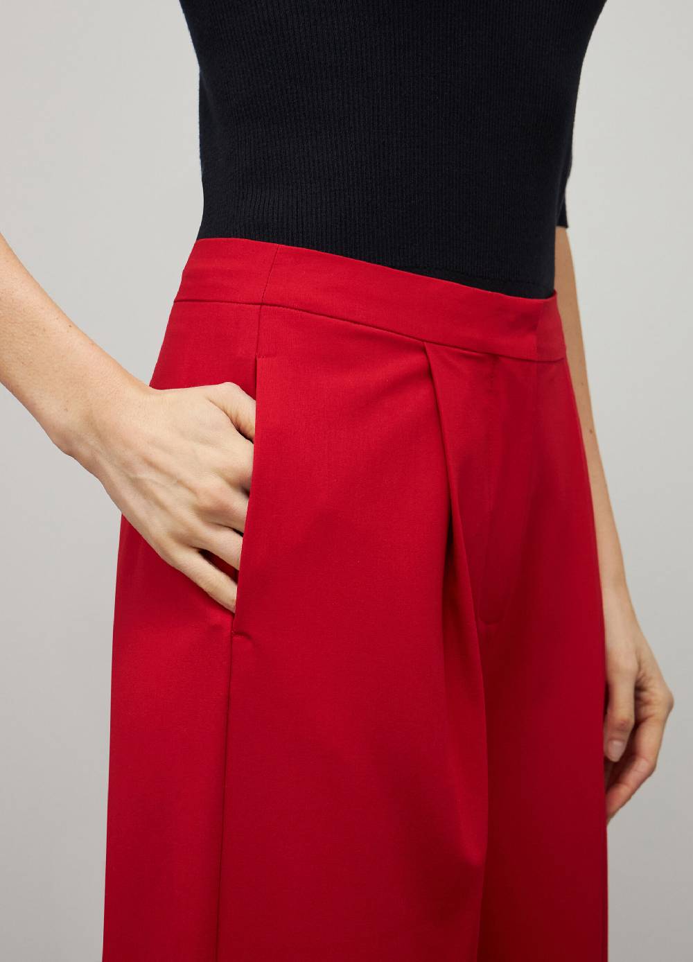 LES COPAINSPantaloni Palazzo In Misto Viscosa