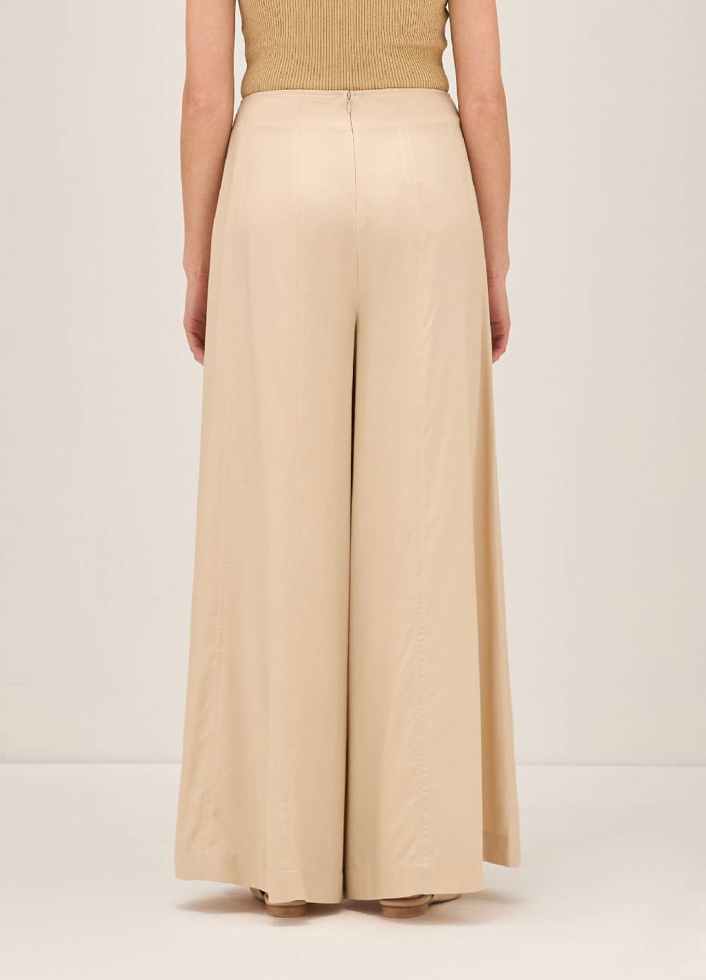 LES COPAINSPantaloni Palazzo In Misto Viscosa