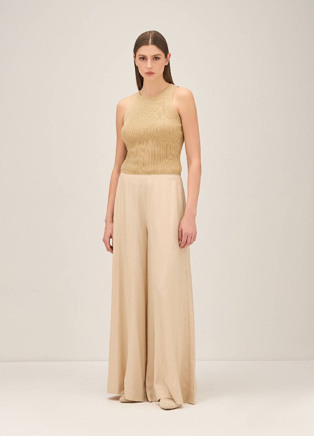 LES COPAINSPantaloni palazzo in misto viscosa