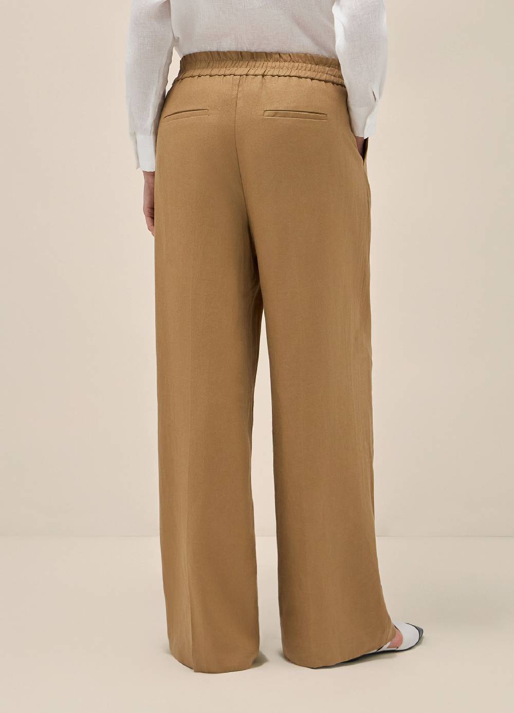 LES COPAINSPantaloni Palazzo In Puro Lino