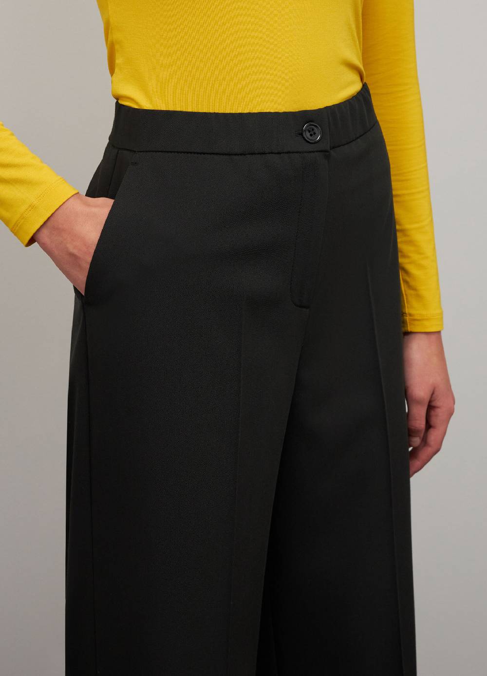 LES COPAINSPantaloni Palazzo In Tessuto Stretch