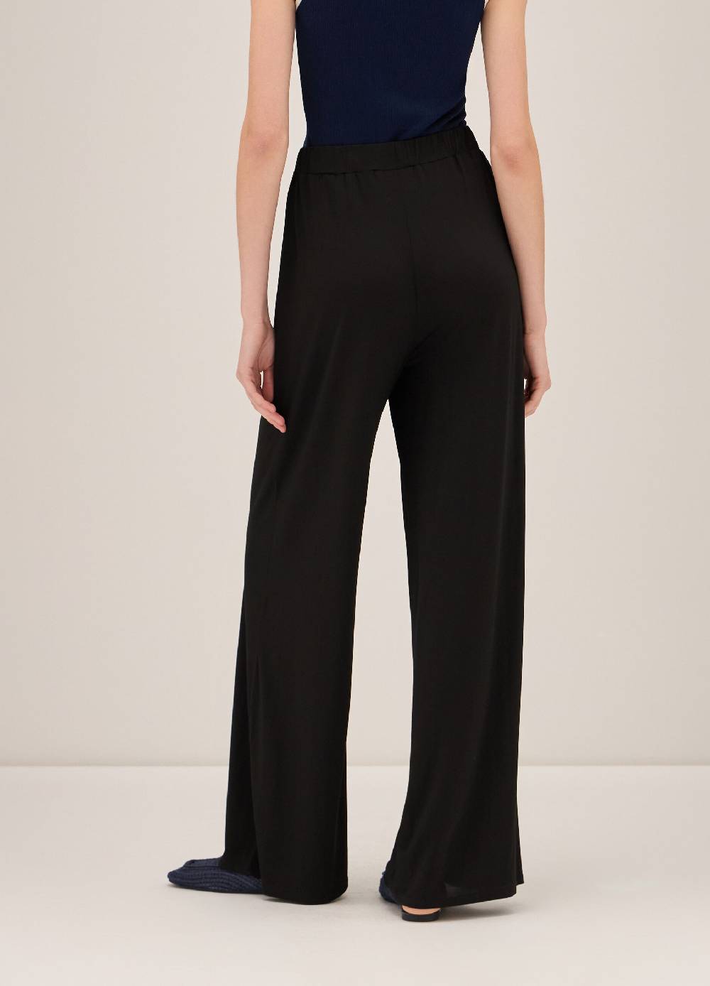 LES COPAINSPantaloni Palazzo In Viscosa Stretch