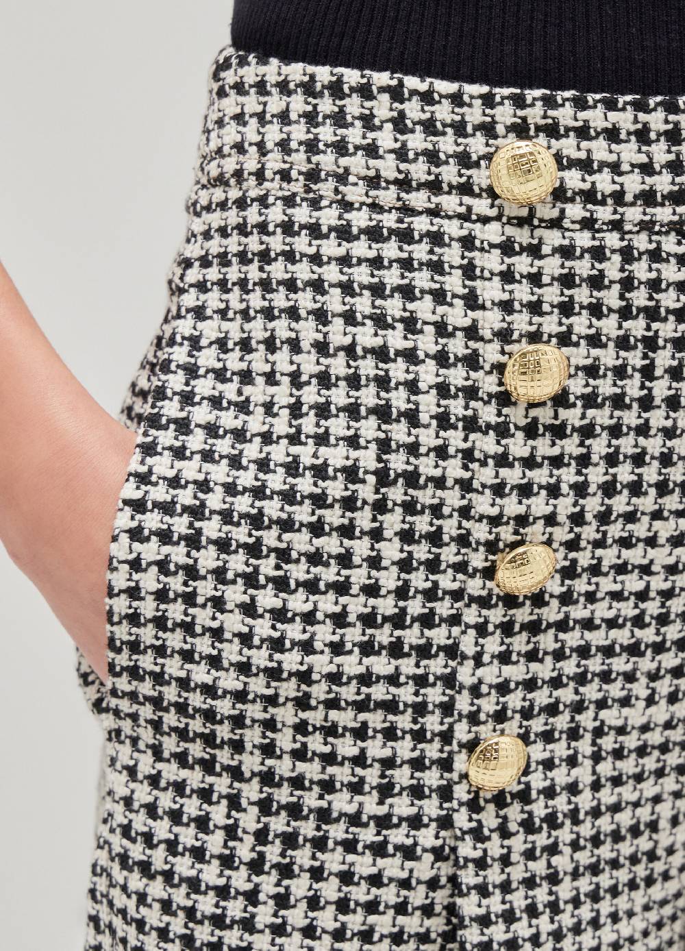 LES COPAINSPantaloni Short Motivo Pied De Poule