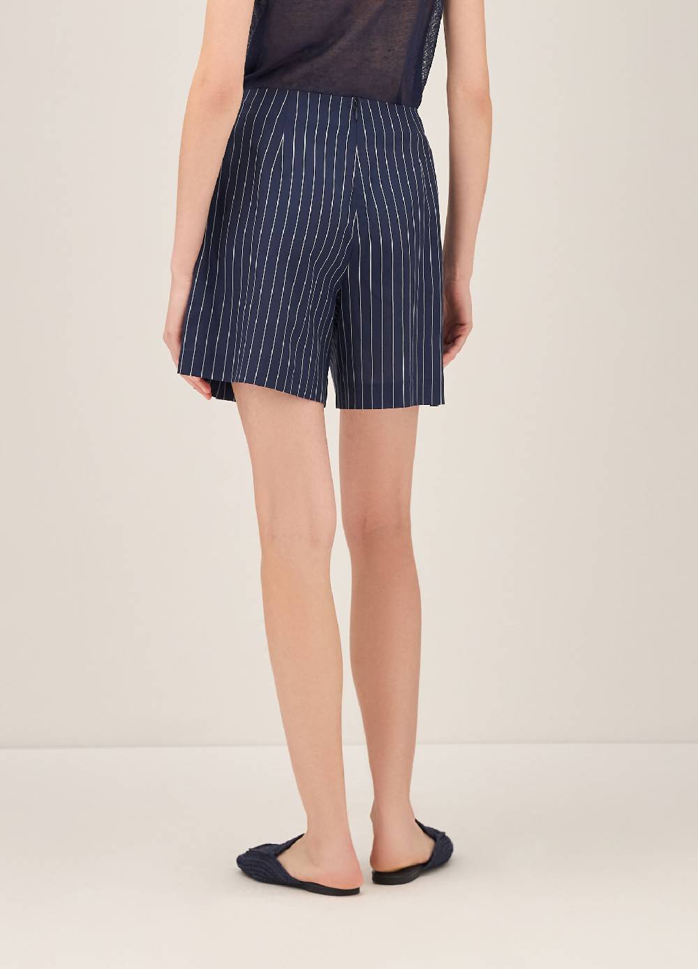 LES COPAINSPantaloni Shorts Gessati