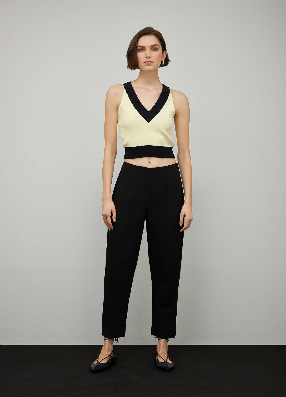 LES COPAINSPantaloni slouchy in crepe