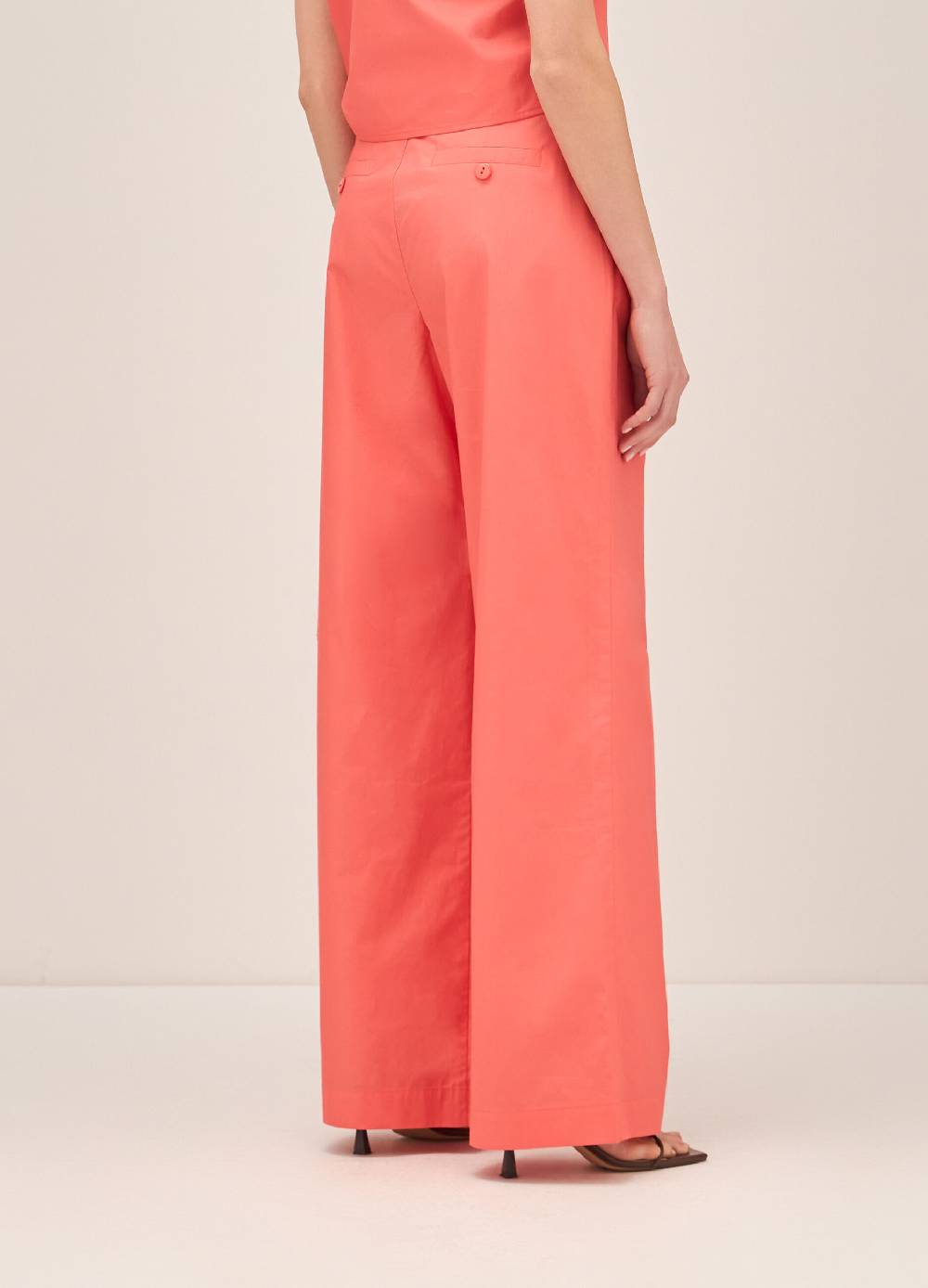 LES COPAINSPantaloni Straight Fit In Cotone