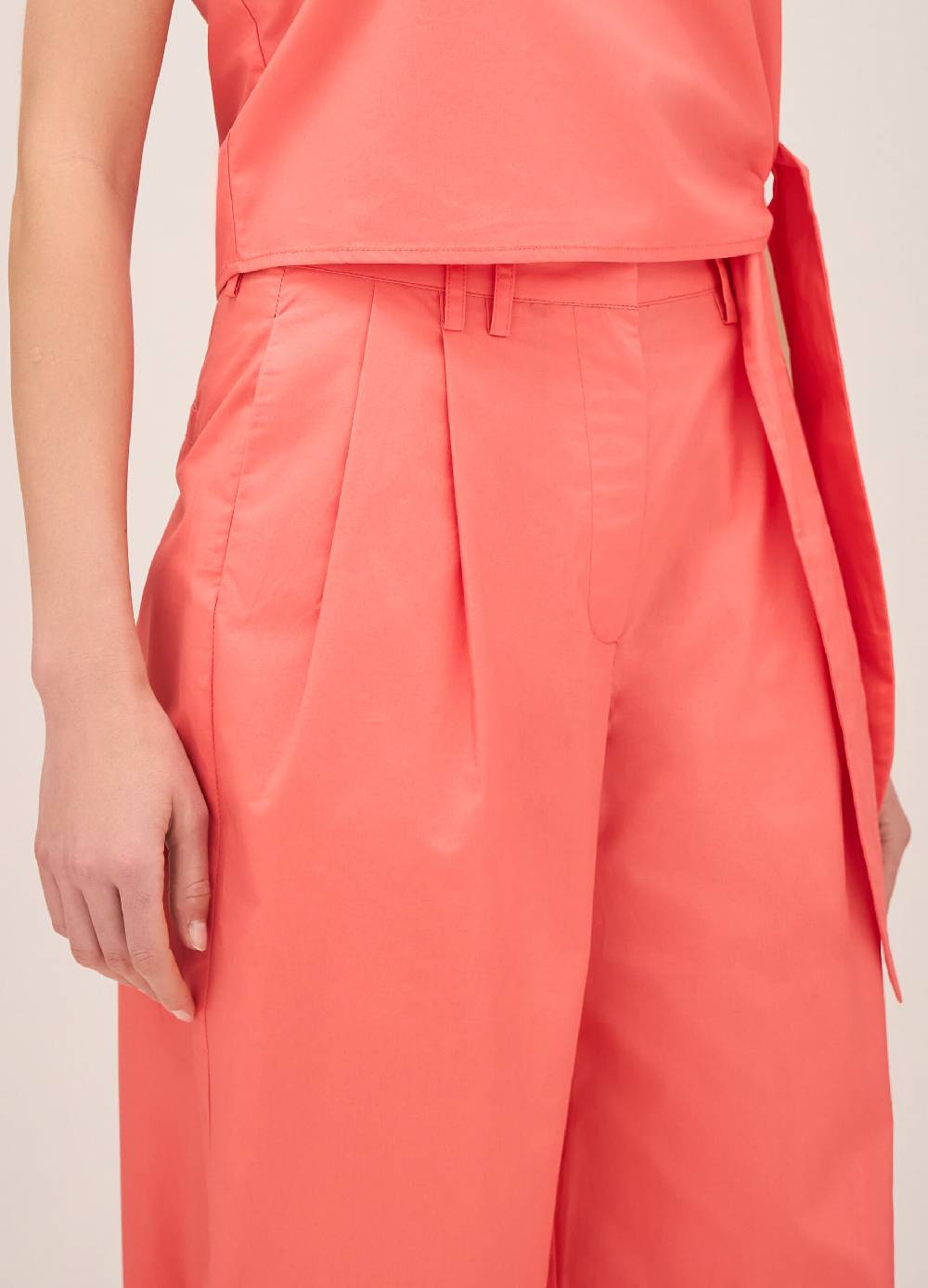 LES COPAINSPantaloni Straight Fit In Cotone