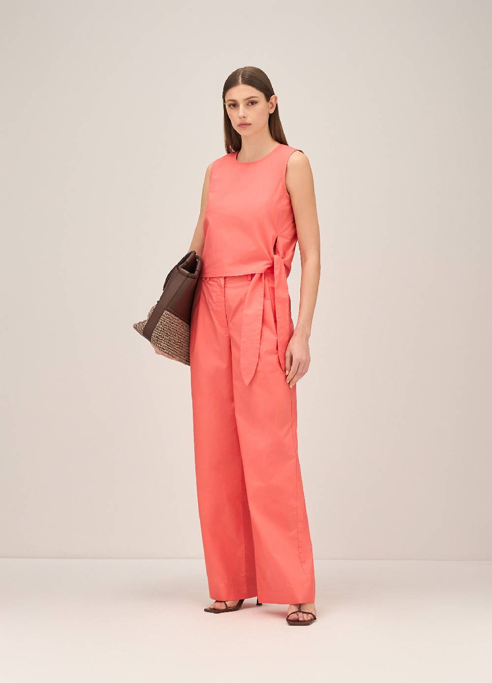 LES COPAINSPantaloni straight fit in cotone