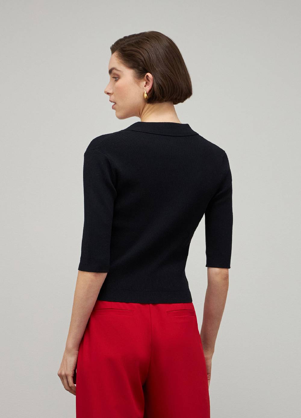 LES COPAINSPolo Tricot A Costine In Misto Viscosa