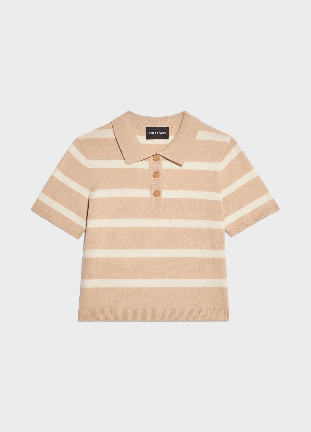 LES COPAINSPolo Tricot In Cotone E Seta A Righe
