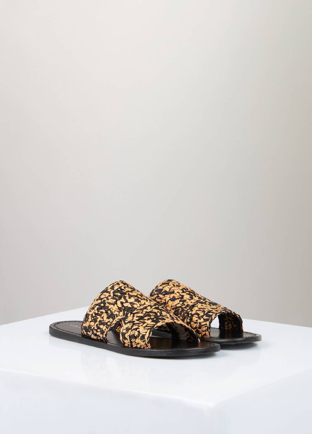 LES COPAINSSandali bassi in rafia