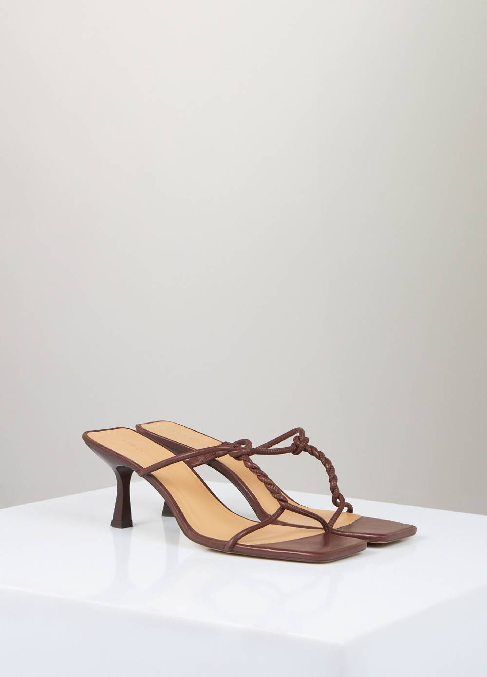 LES COPAINSSandali intrecciati in vera pelle