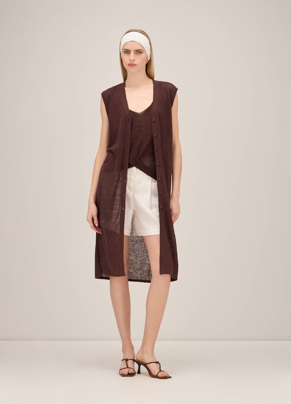 LES COPAINSShorts bermuda in lino